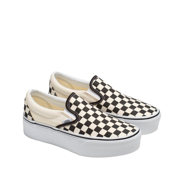 Tennis Slip On DD unisex color blanco y negro