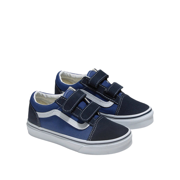 Tennis Old Skool para infante color navy, blanco y negro