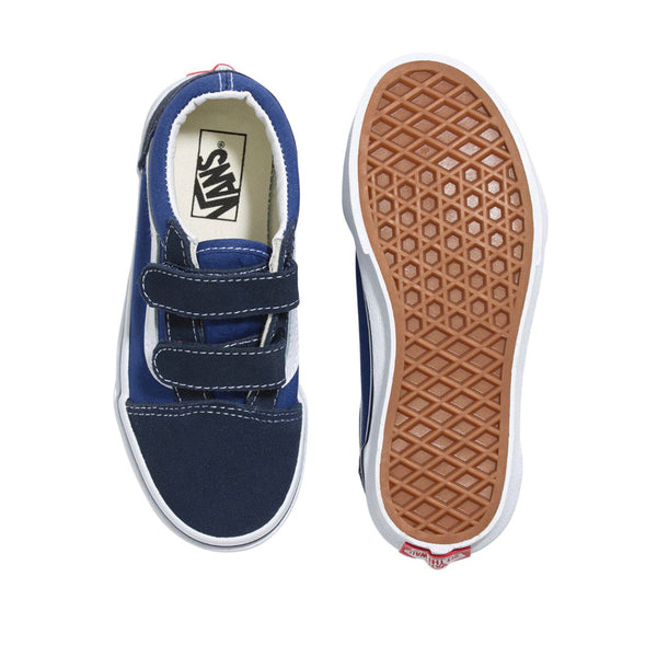Tennis Old Skool para infante color navy, blanco y negro