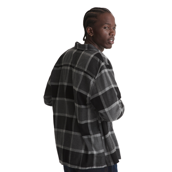 Camisa Plaid para hombre color gris