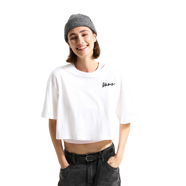 Camiseta Script1 para mujer color blanco