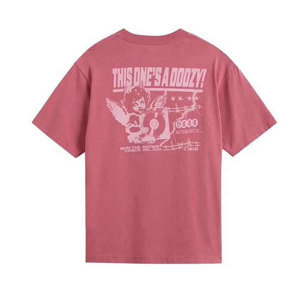 Camiseta Earth para mujer color rosado