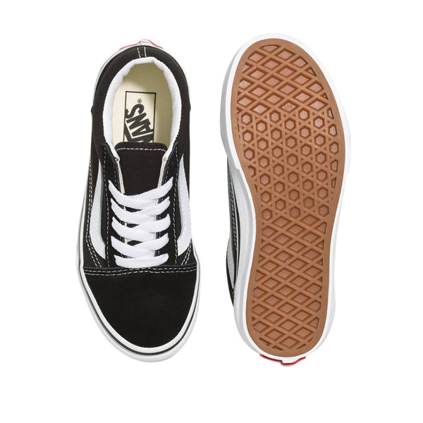 Tennis Old Skool para infante color negro y blanco