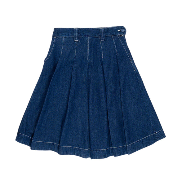 Falda Courty para mujer color azul