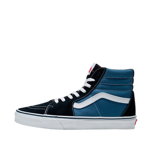 Tennis tipo botín SK8 Hi unisex color navy, blanco y negro