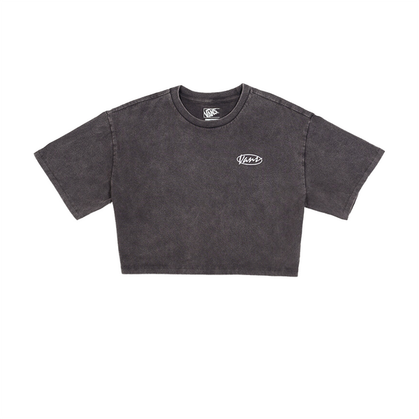 Camiseta Script para mujer color gris