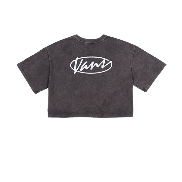 Camiseta Script para mujer color gris