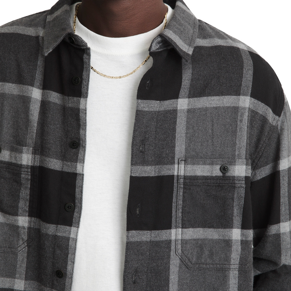 Camisa Plaid para hombre color gris